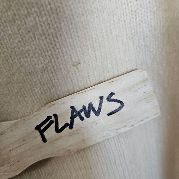 Vintage Polo Ralph Lauren100% Lambswool V-neck Long Sleeve Sweater Mens Cream Si - Picture 4 of 4